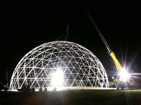 vertical steel dome frame